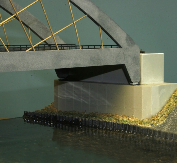 Bridgehead  for Tied Arch Bridge  H = 55 mm
